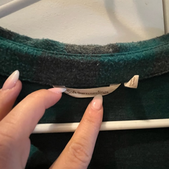 Soft Surroundings L/S oversized shirt - Picture 3 of 6